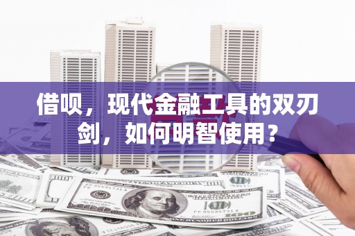 双阳借呗，现代金融工具的双刃剑，如何明智使用？