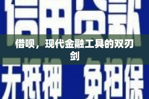双阳借呗，现代金融工具的双刃剑