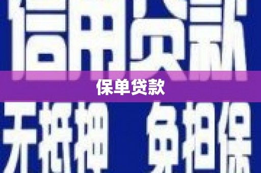 双阳保单贷款