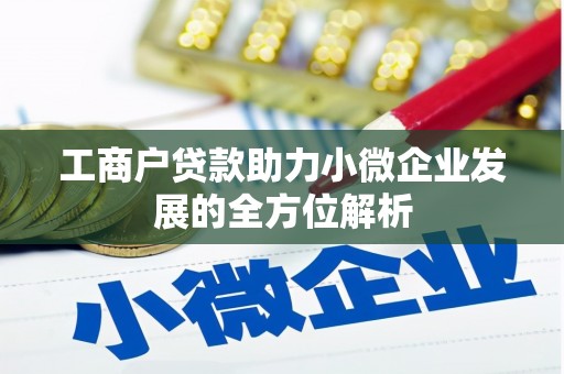 双阳工商户贷款助力小微企业发展的全方位解析