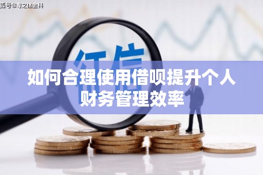 双阳如何合理使用借呗提升个人财务管理效率