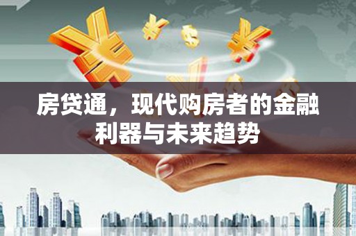 双阳房贷通，现代购房者的金融利器与未来趋势