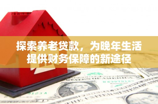 双阳探索养老贷款，为晚年生活提供财务保障的新途径