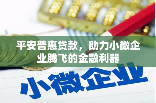 双阳平安普惠贷款，助力小微企业腾飞的金融利器